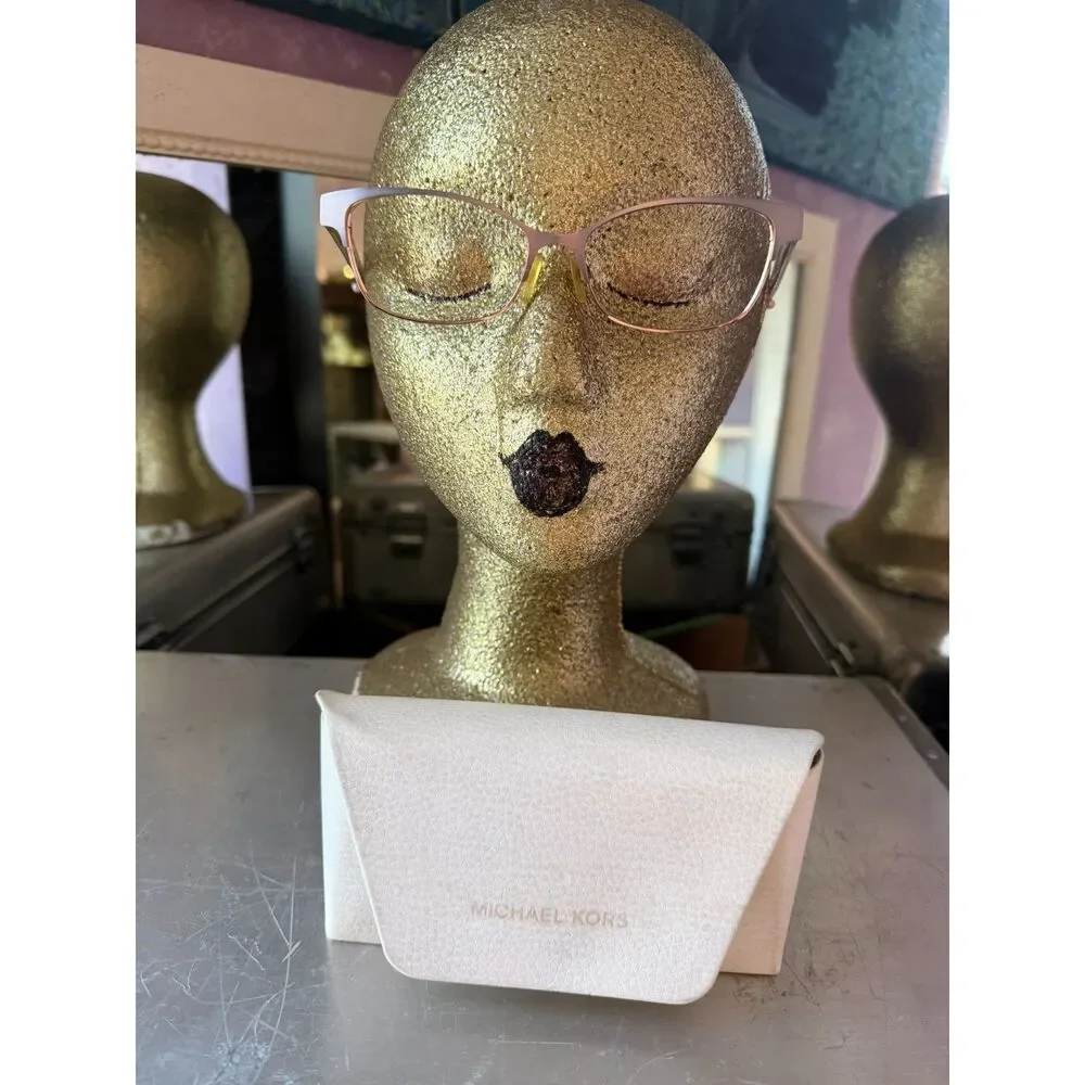 Michael Kors Rose Gold Metal Women's Eyeglass Frames